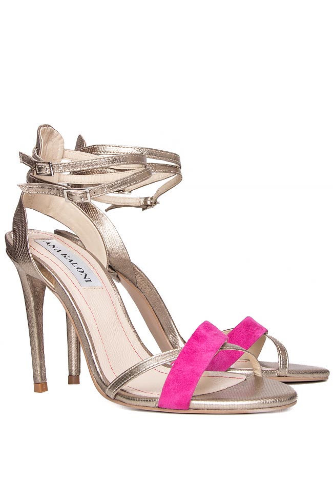 Leather sandals with ankle straps Ana Kaloni image 1