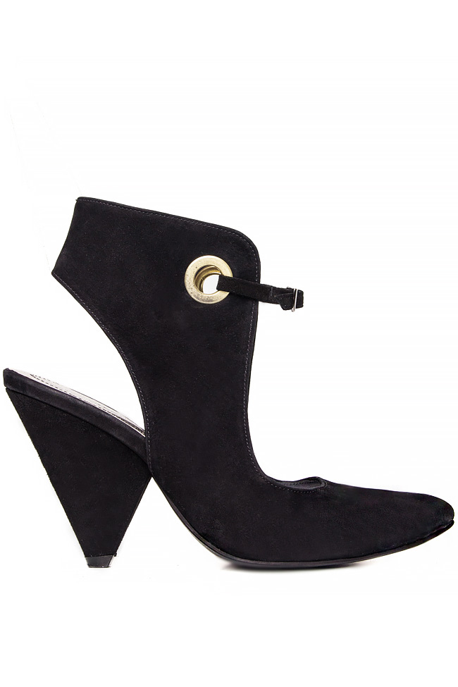 Suede cut-out ankle shoes Ana Kaloni image 0