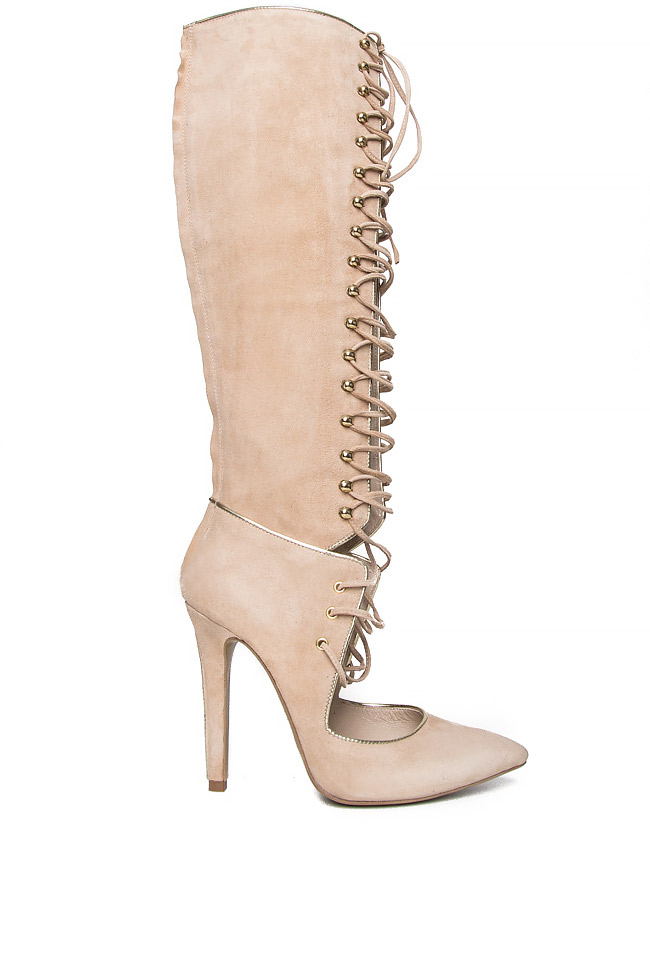 Lace-up suede boots Ana Kaloni image 0