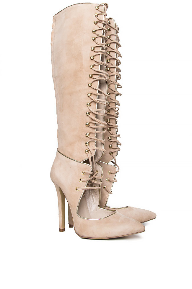 Lace-up suede boots Ana Kaloni image 1