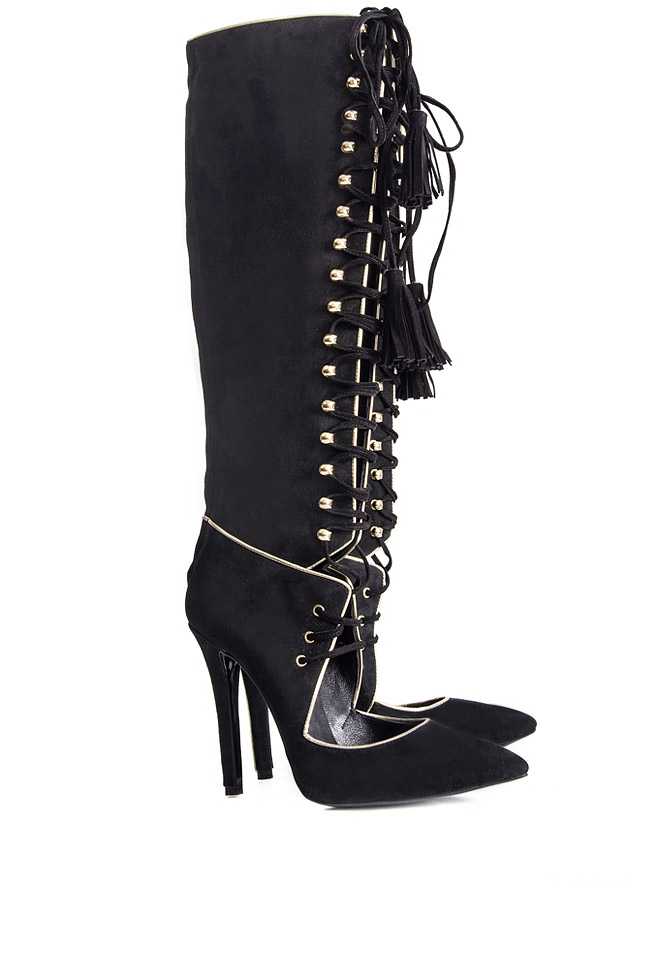Lace-up suede knee boots Ana Kaloni image 1