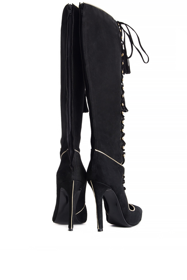 Lace-up suede knee boots Ana Kaloni image 2