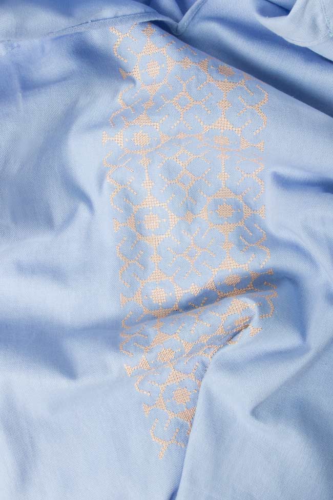 Embroidered cotton shirt dress Maressia image 3