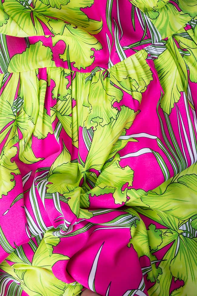 Floral print cady dress Cristina Staicu image 3