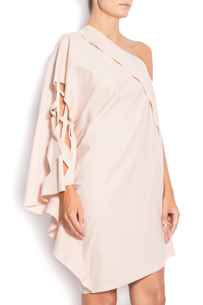 Open-shoulder cotton dress with cutouts Dorin Negrau image 1