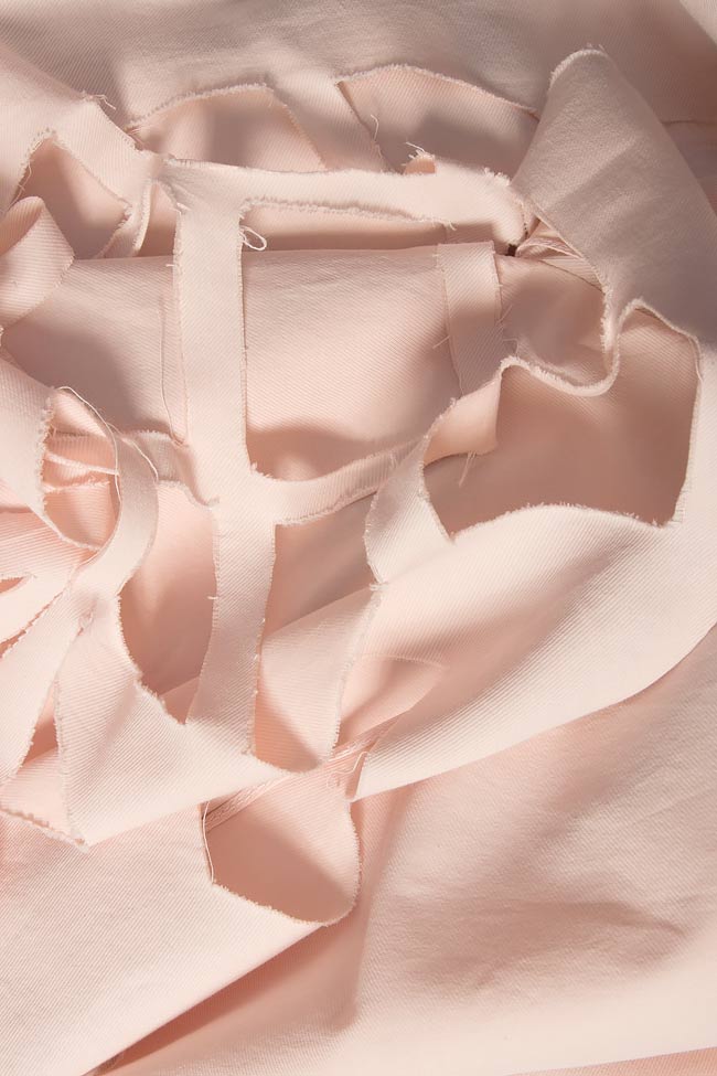 Open-shoulder cotton dress with cutouts Dorin Negrau image 3