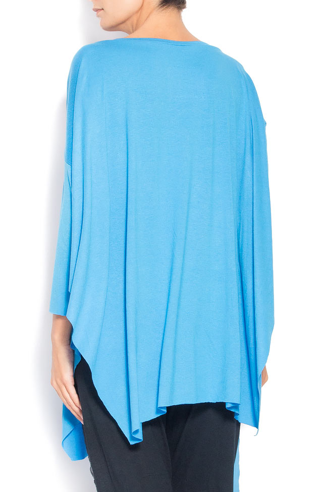 Asymmetric jersey blouse with silk insertions Studio Cabal image 2