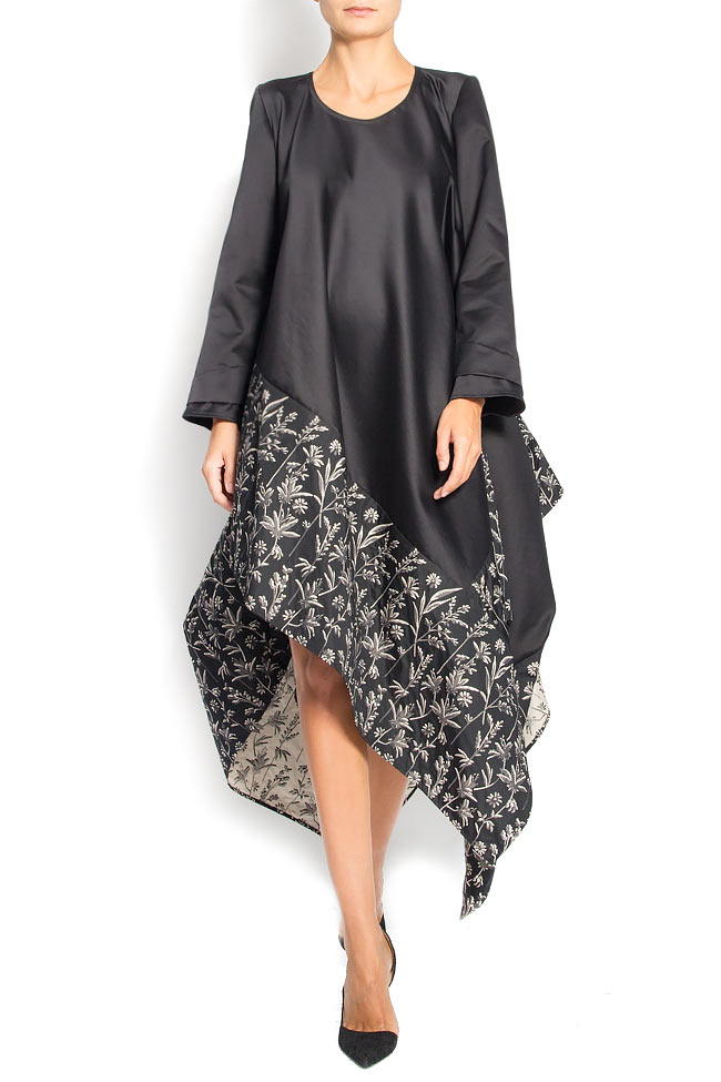 Robe asymétrique en coton avec imprimé fleuri Daniela Barb image 0