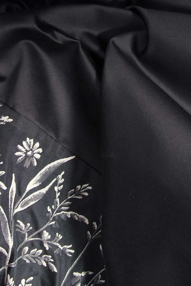 Asymmetric cotton dress with floral details Daniela Barb image 3