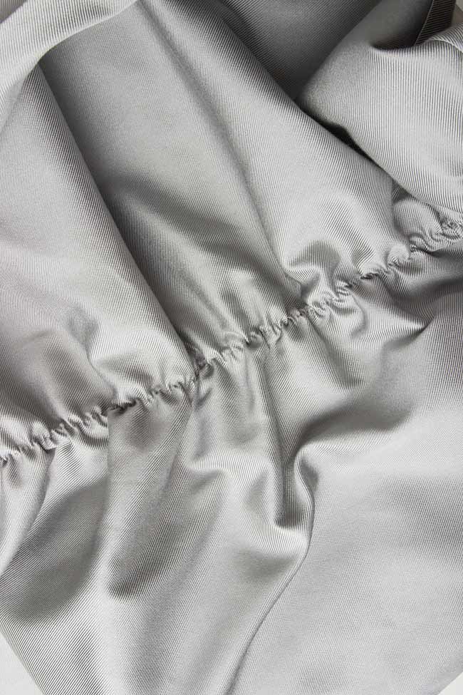 CAMILLE silk-satin dress Framboise image 3