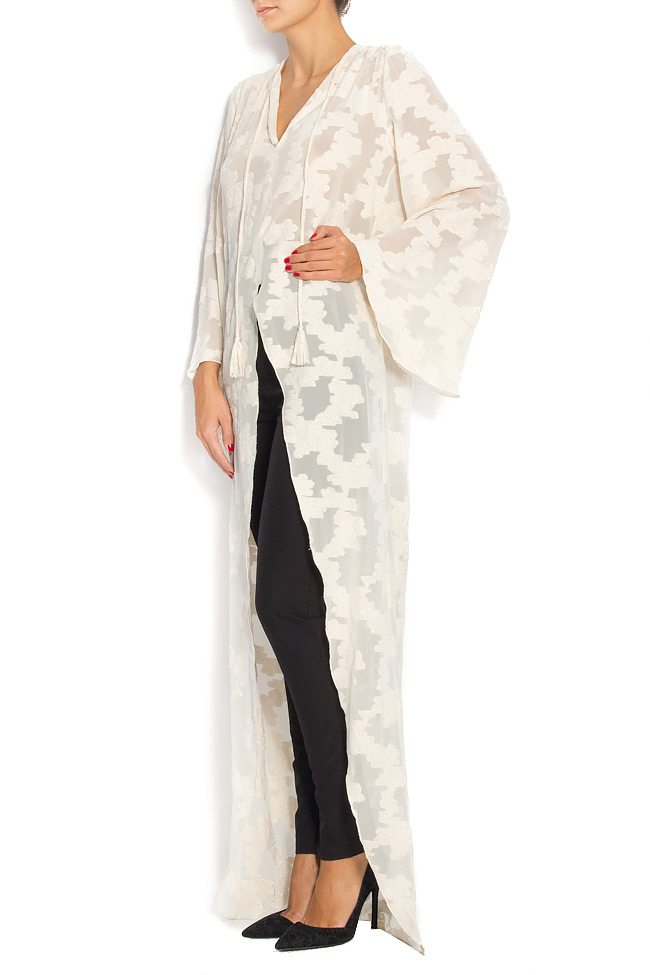 Asymmetric silk crepe de chine shirt Izabela Mandoiu image 1