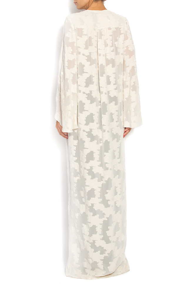 Asymmetric silk crepe de chine shirt Izabela Mandoiu image 2