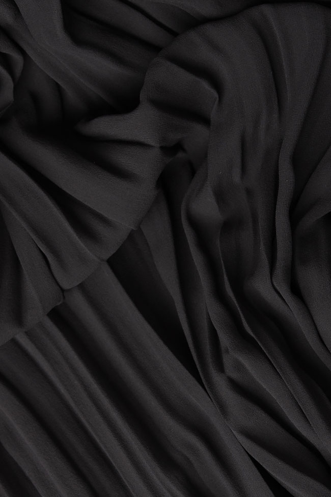 Pleated crinkled-silk maxi skirt Izabela Mandoiu image 3