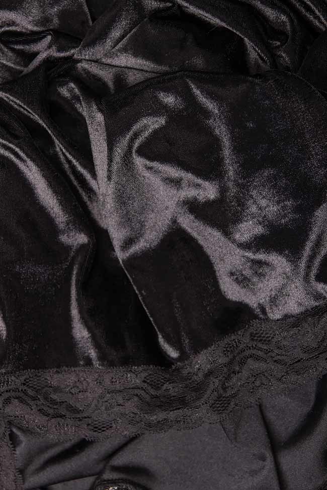 Embroidered silk velvet dress  Hard Coeur image 3