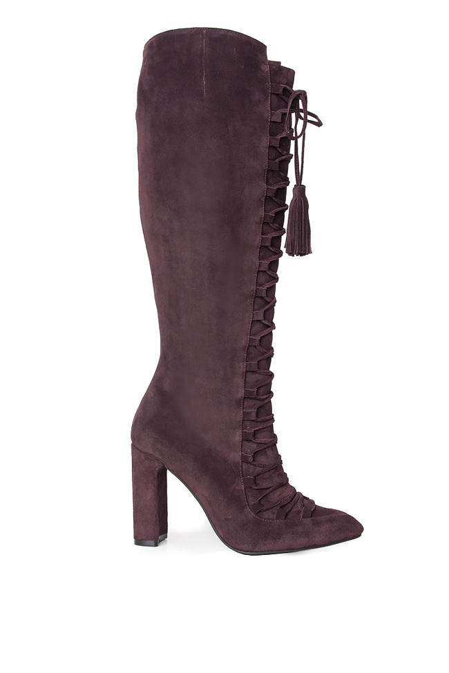 Suede boots with frontal lace Ana Kaloni image 0