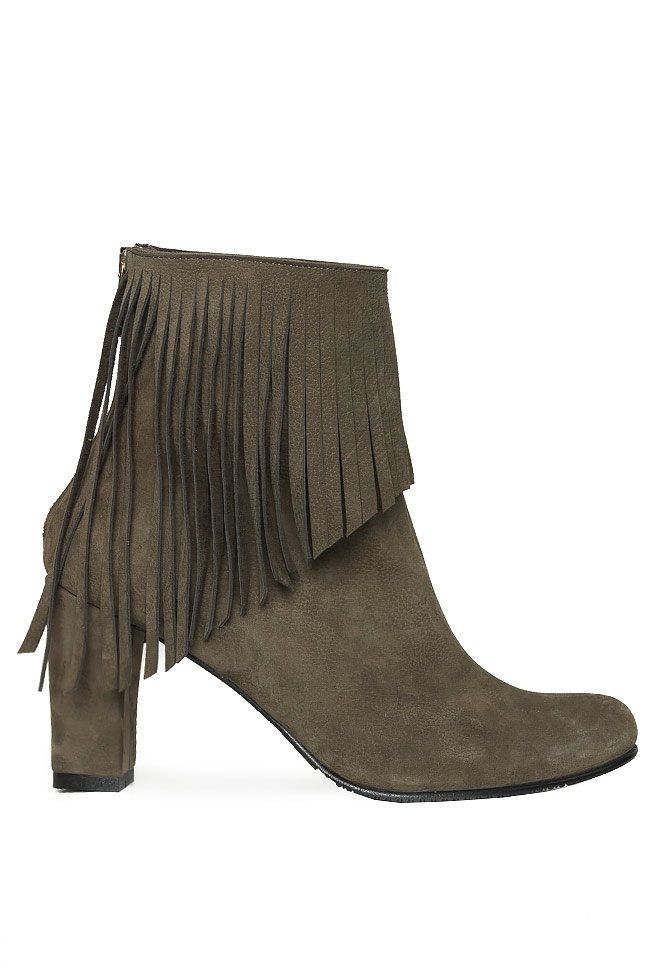 Fringed suede leather boots Hannami image 0