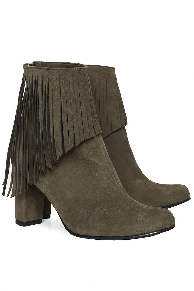 Fringed suede leather boots Hannami image 1