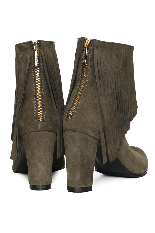 Fringed suede leather boots Hannami image 2