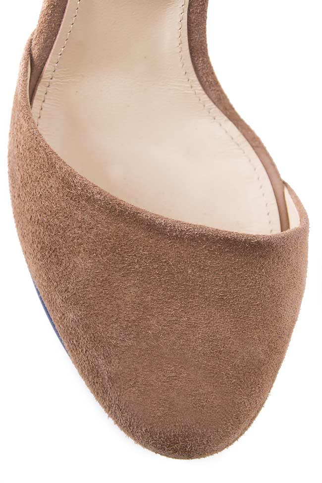 Suede leather sandals with platform Hannami image 3
