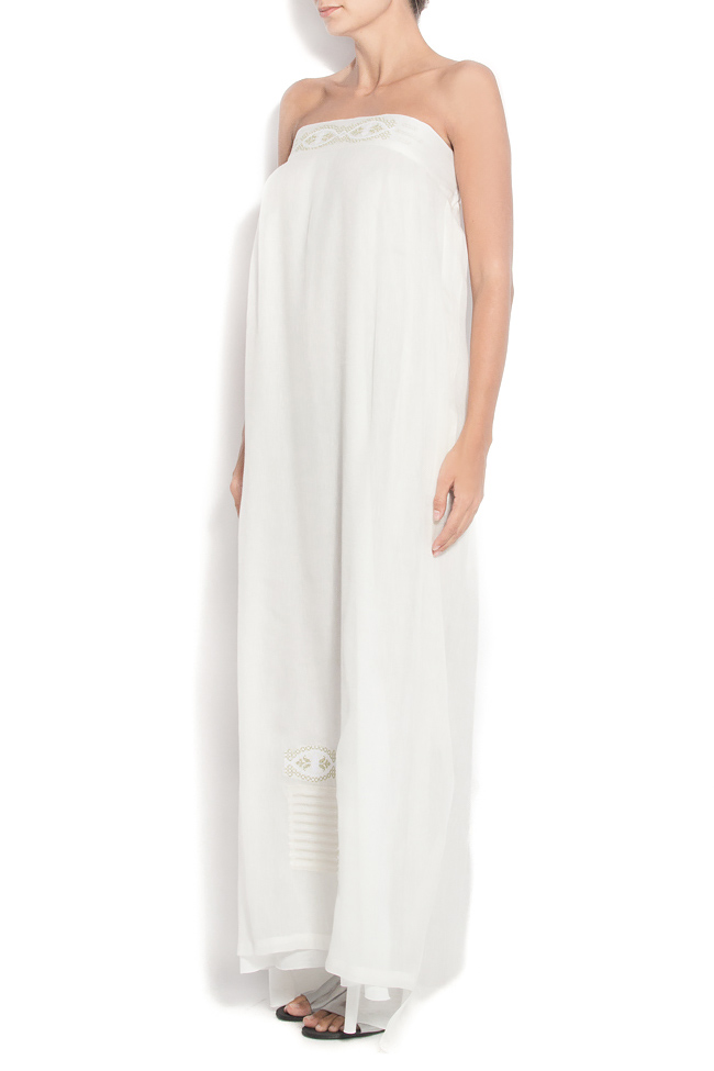 Robe blance en soie Maressia image 1