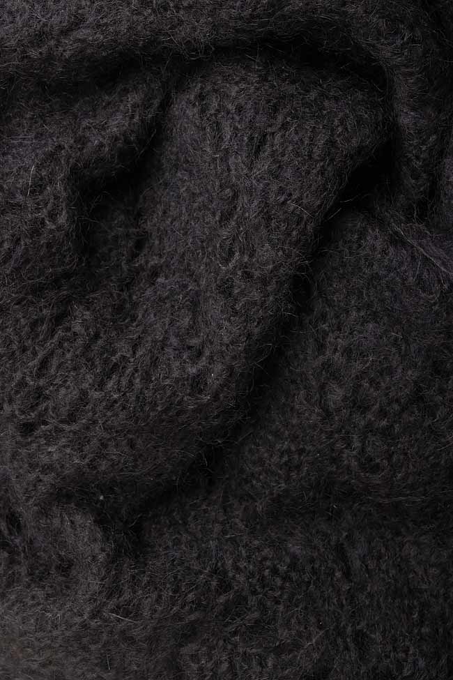 Poncho din amestec de lana si mohair BRITANY Dorin Negrau imagine 3