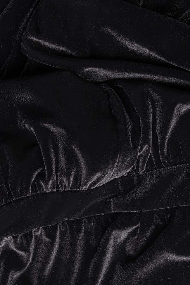 Open-back velvet jumpsuit Cloche image 3