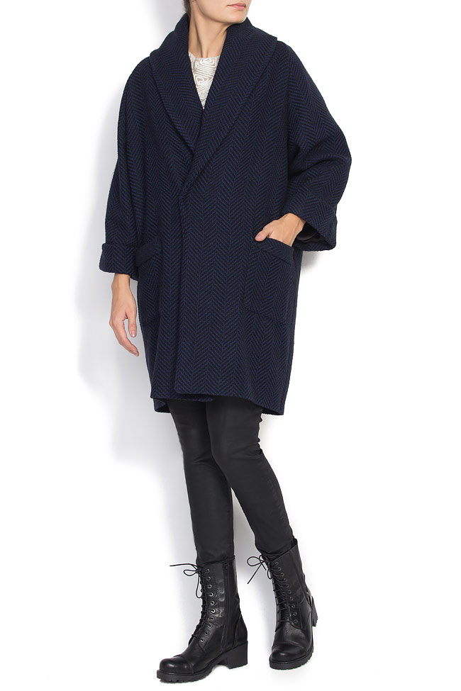 Wool-blend oversize coat - Coats made to measure