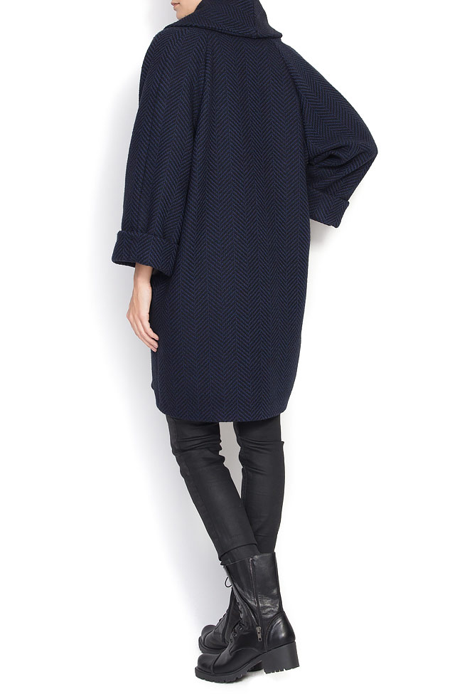 Wool-blend oversize coat Cloche image 3