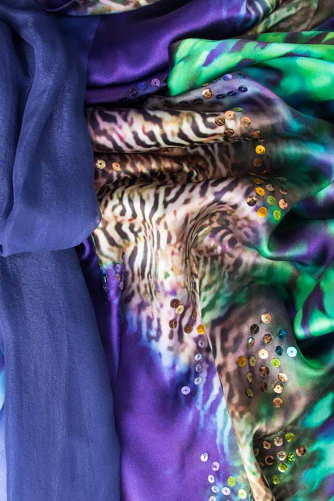 Robe longue imprimée en chiffon de soie  Grigori Ciliani image 3