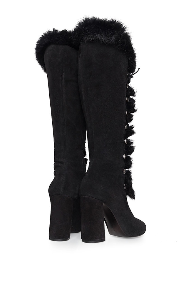 Fur leather ankle boots Ana Kaloni image 2