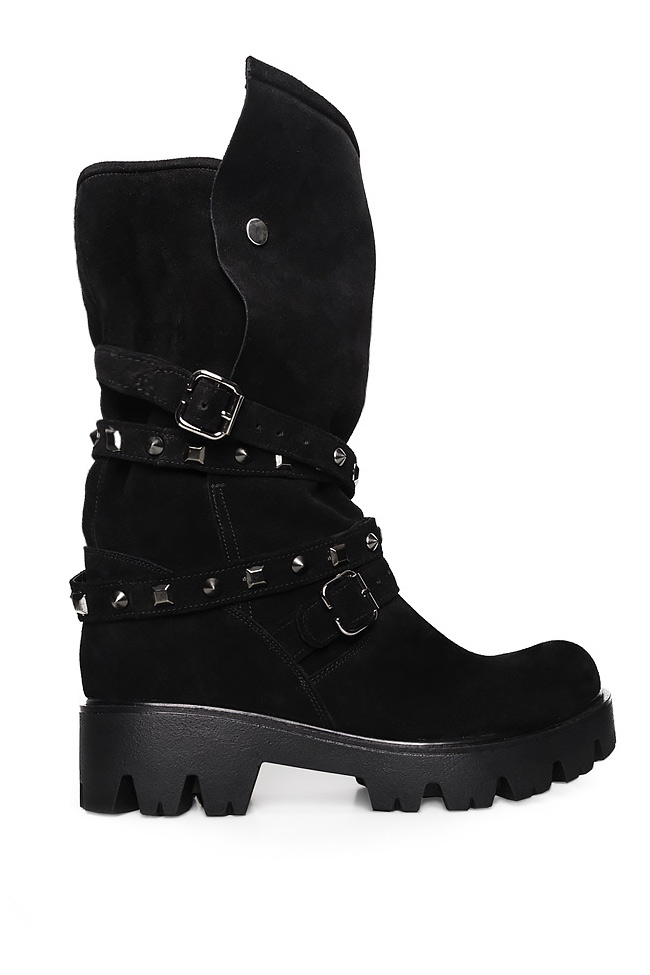 Black suede boots Ana Kaloni image 0
