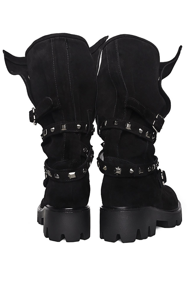 Black suede boots Ana Kaloni image 2