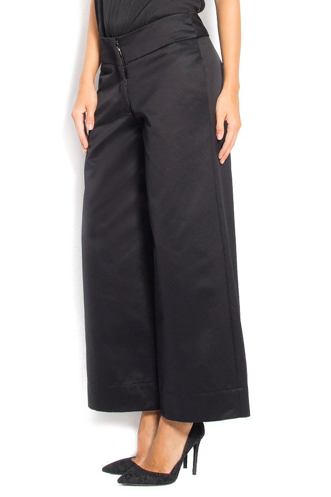 Pantalon large en coton avec taille basse Daniela Barb image 1
