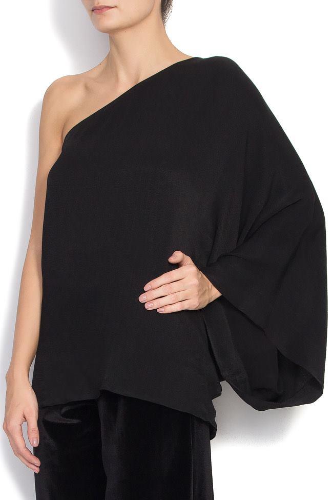 Triple veil one-shoulder blouse Cloche image 1