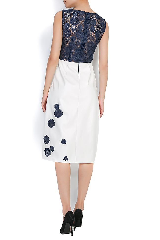 Embroidered lace and crepe dress Andrei Spiridon image 2
