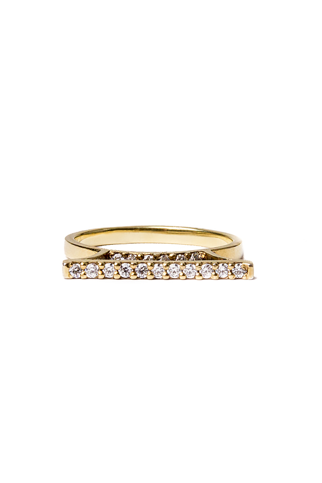 ROYAL DIAMOND 14-karate gold ring with diamonds Minionette image 0