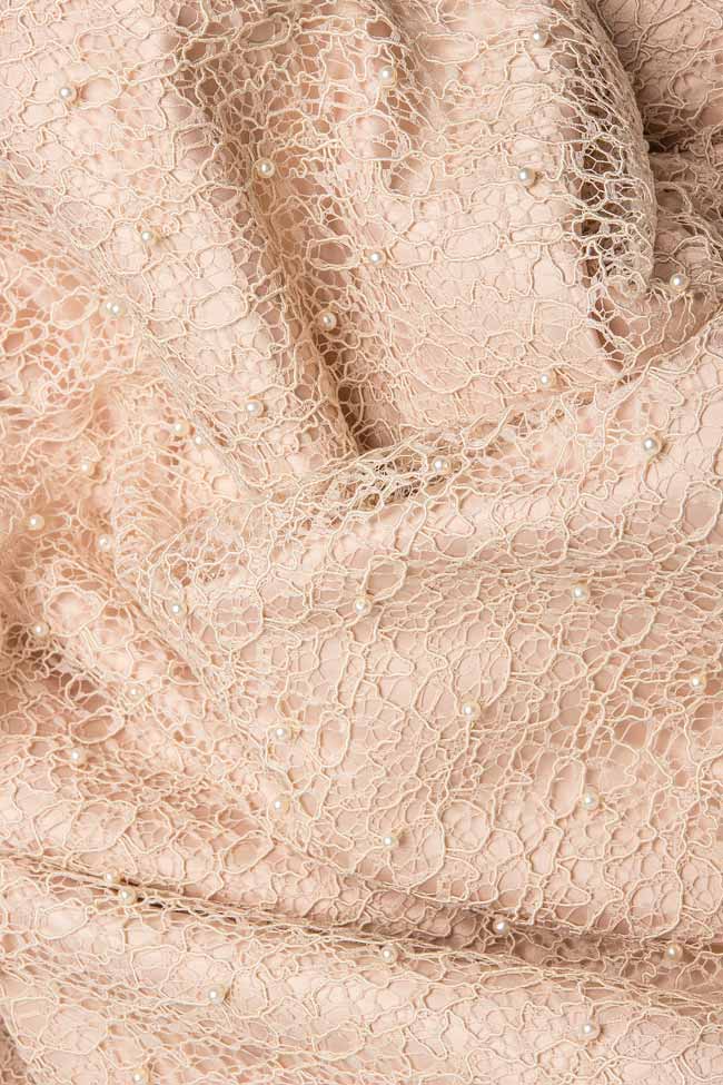 Rochie maxi din tafta cu aplicatii cusute manual Alexievici Couture imagine 3