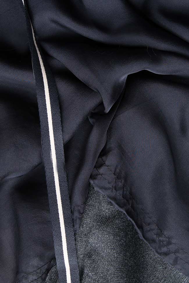 Overlapped silk-blend and wool skirt Studio Cabal image 3
