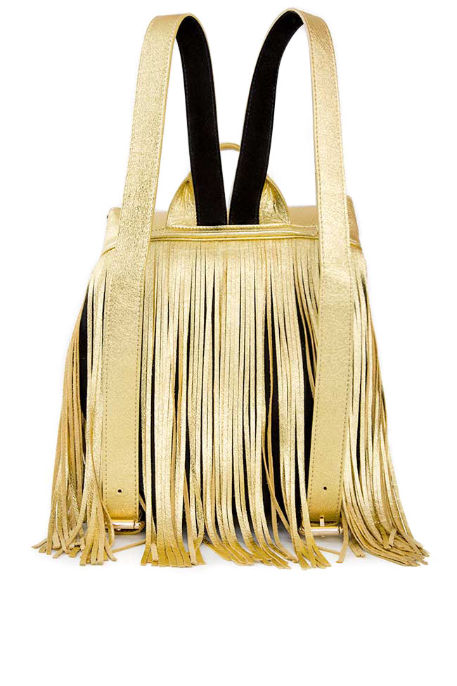 Fringed leather backpack Wisdom Backpack by Blanche image 2