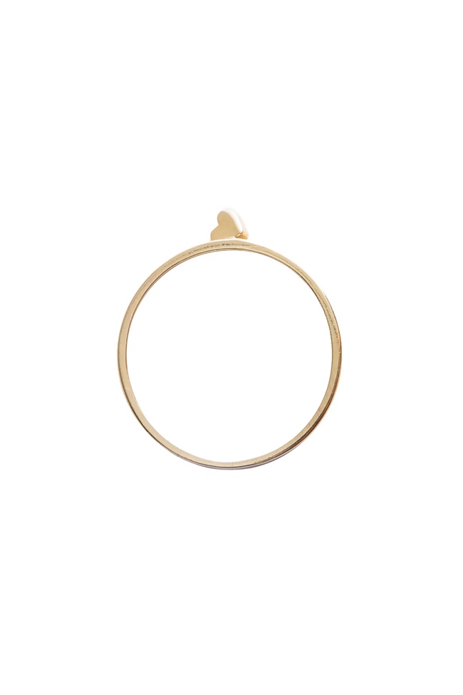  BEST KEPT SECRET heart 14kt gold ring Minionette image 0
