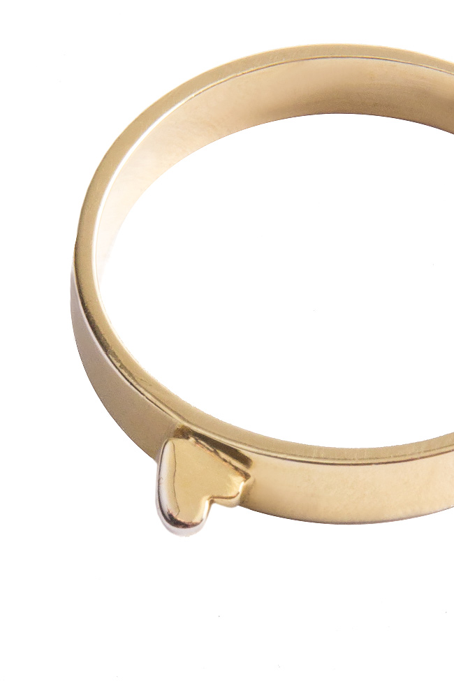 BEST KEPT SECRET heart 14kt gold ring Minionette image 2