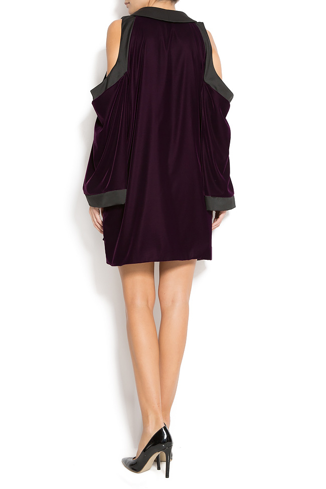 Cold-shoulder velvet blazer dress Mirela Diaconu  image 2