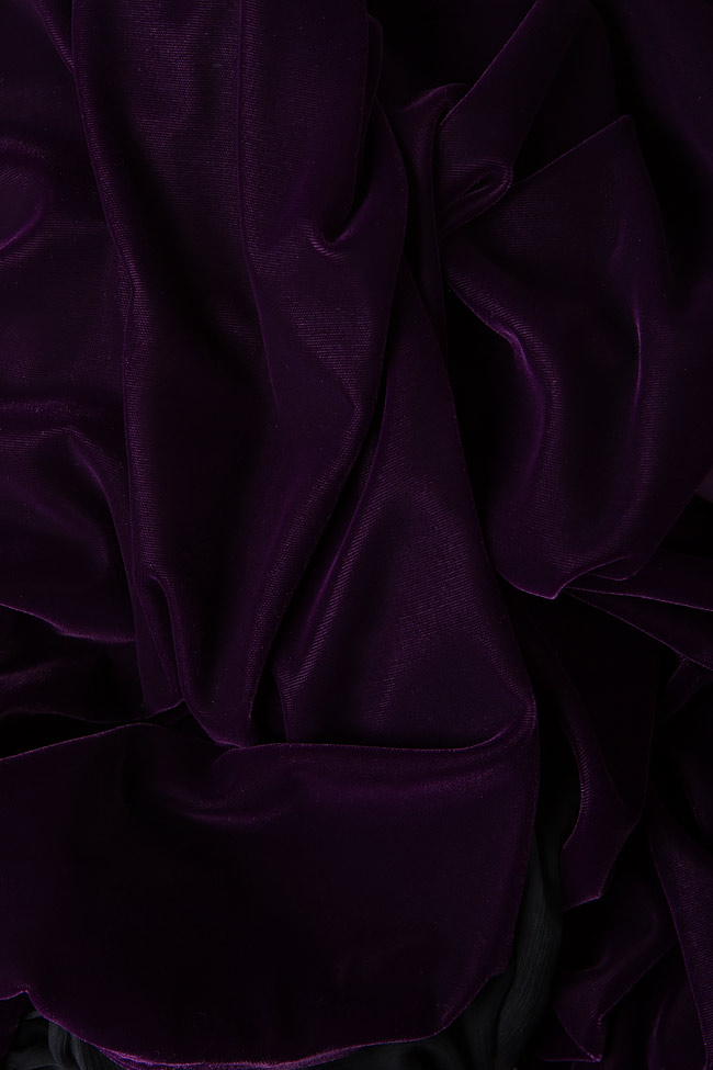 Cold-shoulder velvet blazer dress Mirela Diaconu  image 3