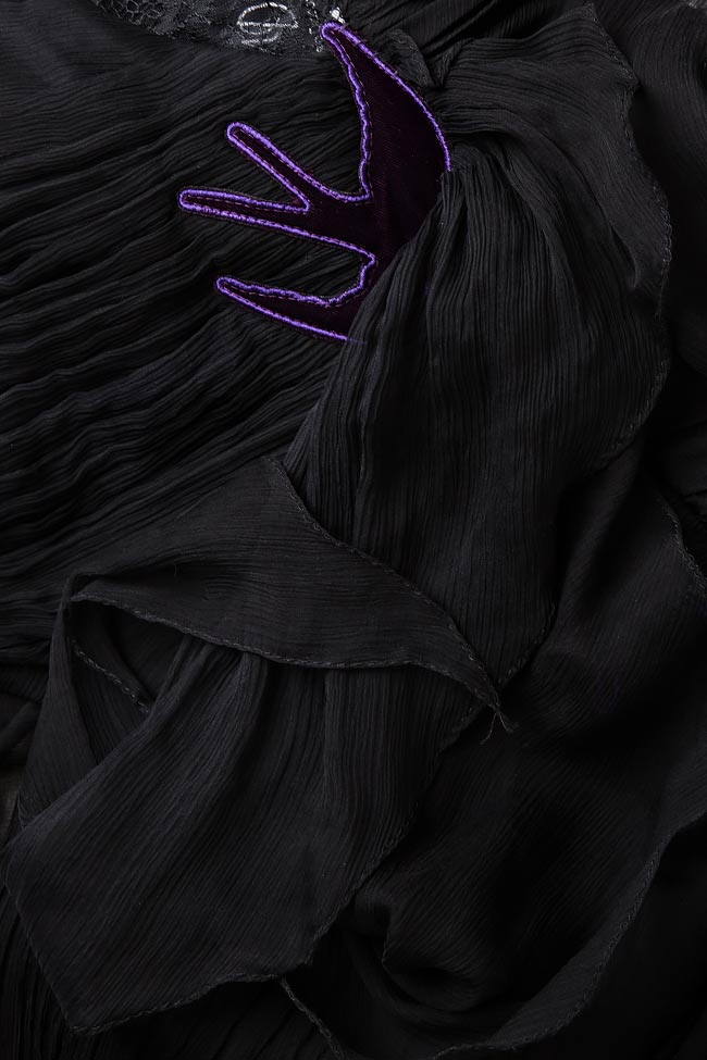 Silk-chiffon dress Mirela Diaconu  image 3