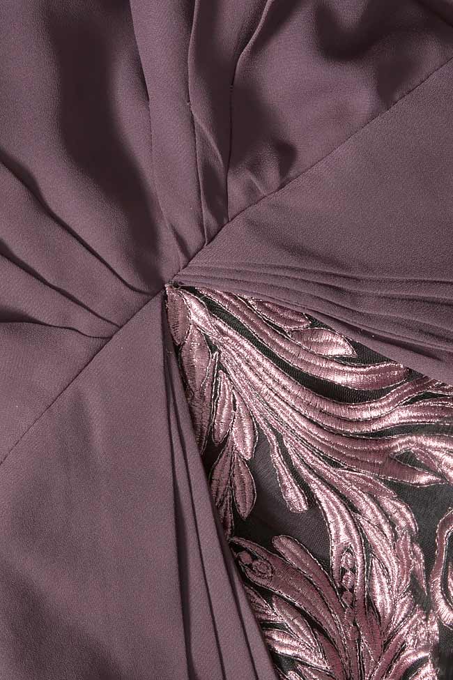 Veil maxi dress with cape-effect sleeves Simona Semen image 3