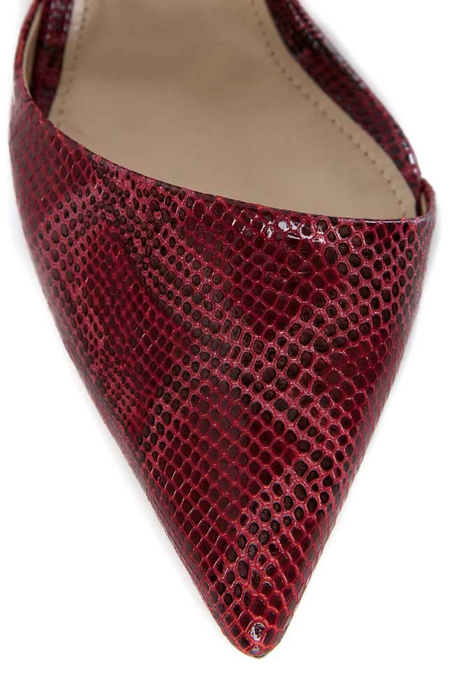 حذاء من الجلد الطبيعي الثعباني هانامي image 3