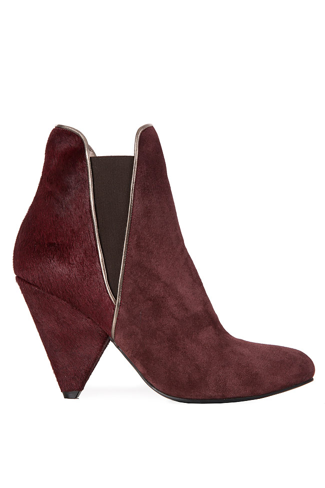 Suede and fur Chelsea boots Ana Kaloni image 0