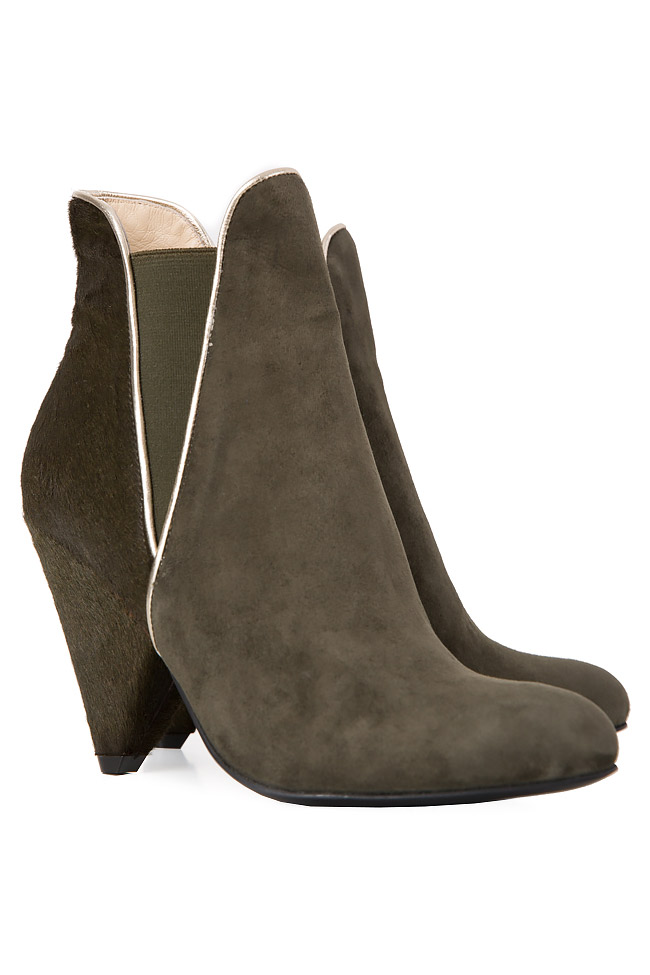 Suede and fur Chelsea boots Ana Kaloni image 1