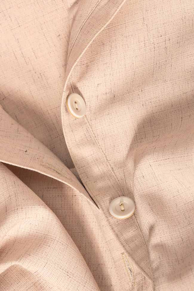 Asymmetric cotton-blend shirt Undress image 3