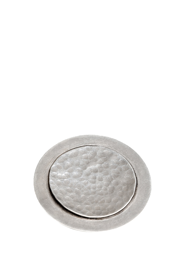 silver-plated ring SILVER ROUND Bon Bijou image 0